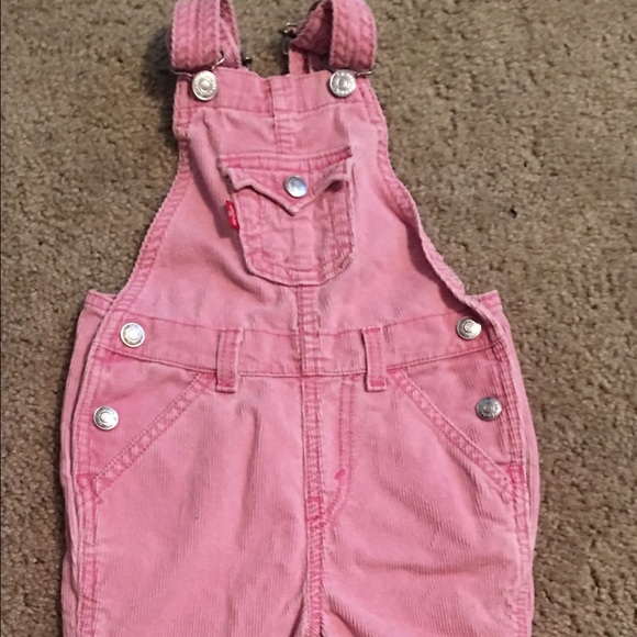 💕💕SOLD💕💕Levis pink overalls