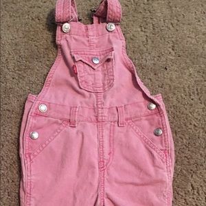 💕💕SOLD💕💕Levis pink overalls