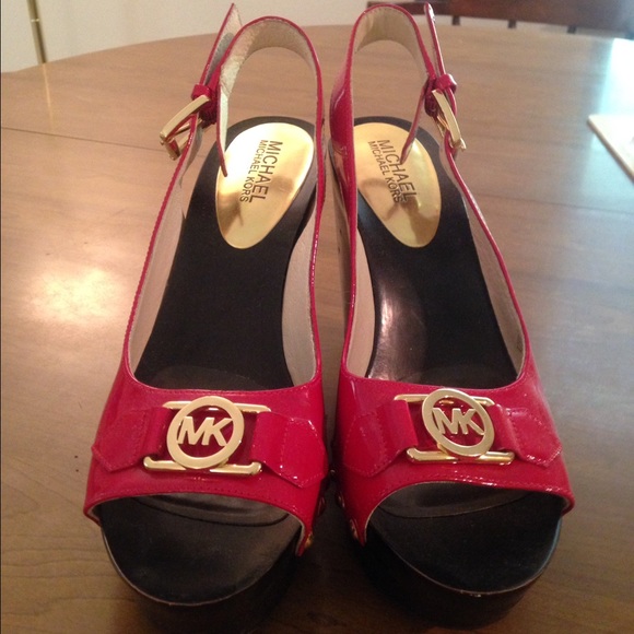 Red Michael Michael Kors Clogs