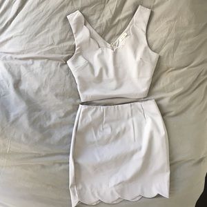 Skirt and cropped top set - size small