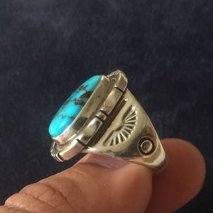 Sterling silver with turquoise