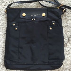 Marc by Marc Jacobs black crossbody gold details
