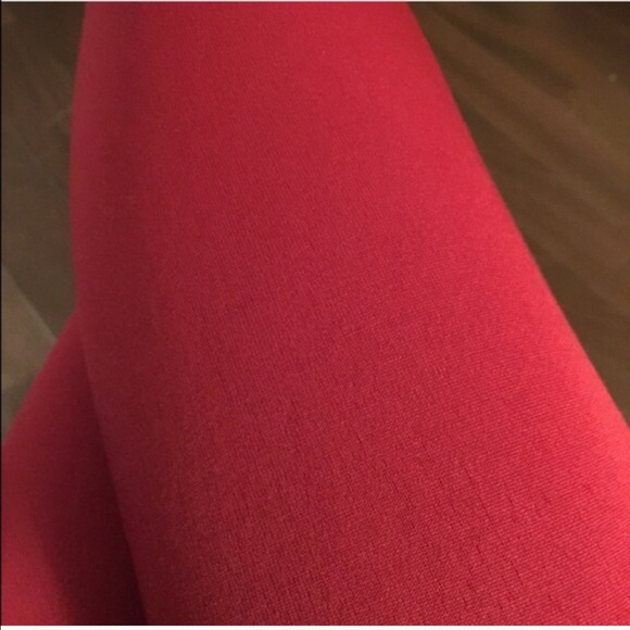 🎄1 PAIR LEFT.. RED fleece lined leggings - Picture 3 of 3