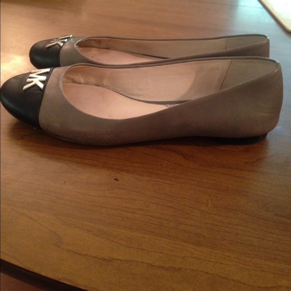 Grey and Black Michael Michael Kors Flats