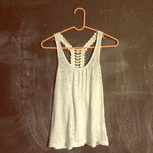 White Flowy Tank