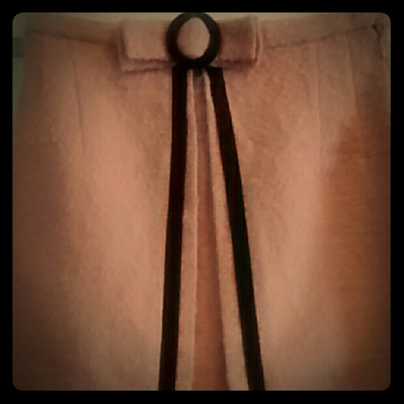 Anthro odille wool bow skirt