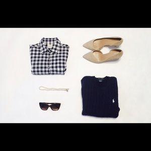 FLASH SALE J . Crew Classic Gingham Button Down!