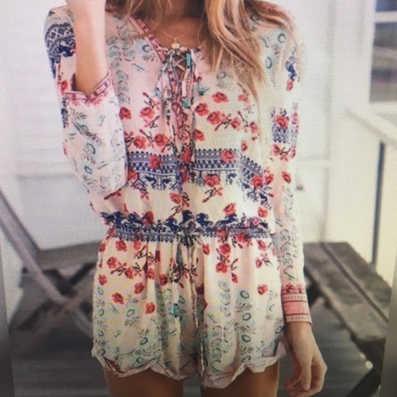 Floral long sleeve Romper