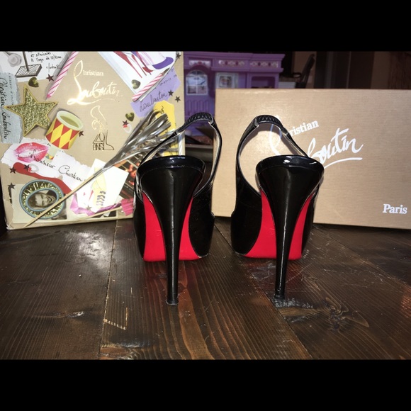 CHRISTIAN LOUBOUTIN N° PRIVE 120 PATENT BLACK - Picture 2 of 4