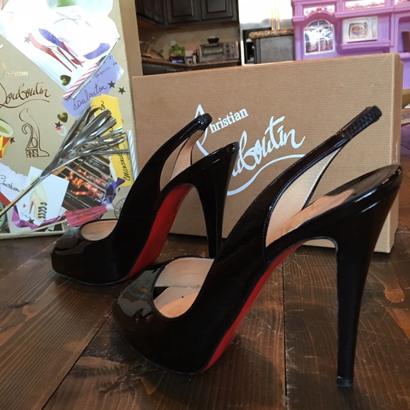 CHRISTIAN LOUBOUTIN N° PRIVE 120 PATENT BLACK - Picture 3 of 4