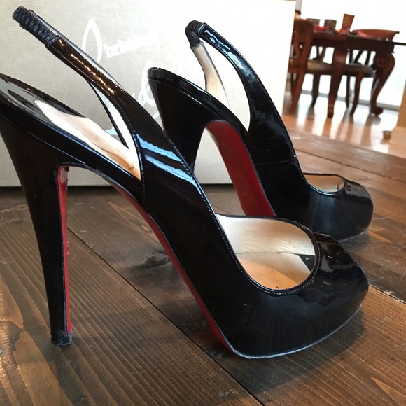 CHRISTIAN LOUBOUTIN N° PRIVE 120 PATENT BLACK - Picture 4 of 4