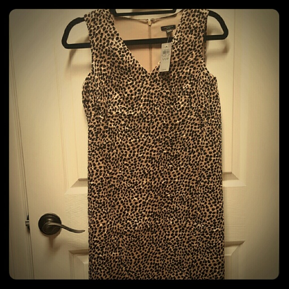 NWT Ann Taylor XXSP shiny shift dress