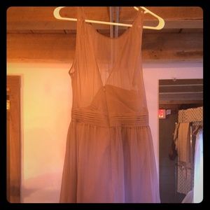 Ann Taylor mauve/taupe chiffon dress