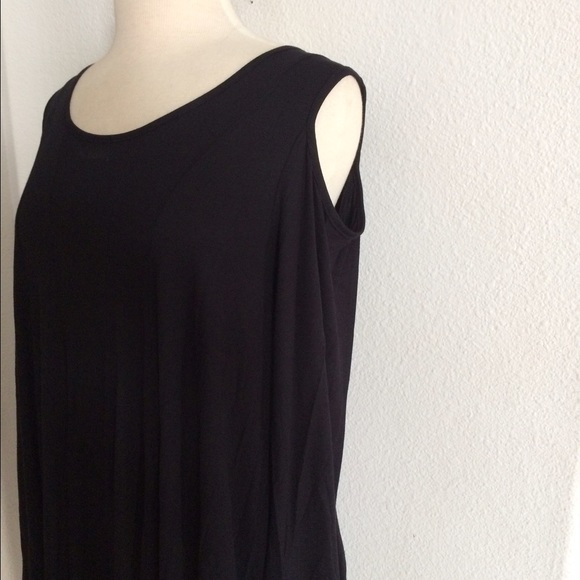 LAST ONE! (Plus) Black cold shoulder top - Picture 2 of 3