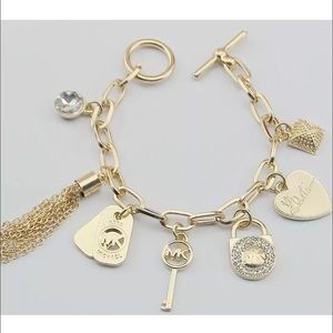Michael Kors Chain Link Charm Bracelet