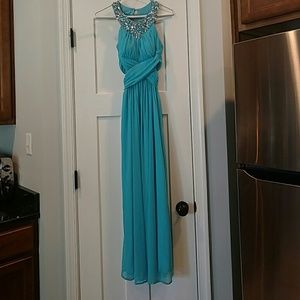 Light blue prom dress