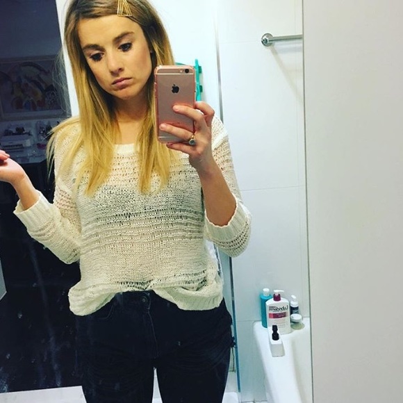 H&M sheer sweater
