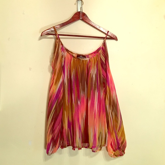 Off the shoulder hippie style top