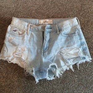 Hollister destroyed high waisted shorts