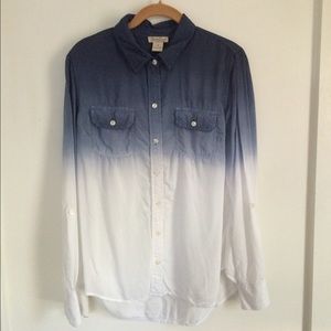 Blue Ombre Button Down