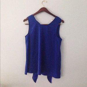 J. Crew Royal Blue Tie Top Size 8