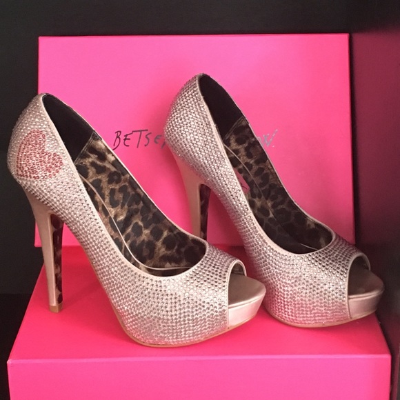 Betsey Johnson Swarovski Crystal Pumps