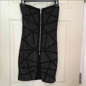 Black Strapless Dress