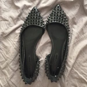 Zara studded flats