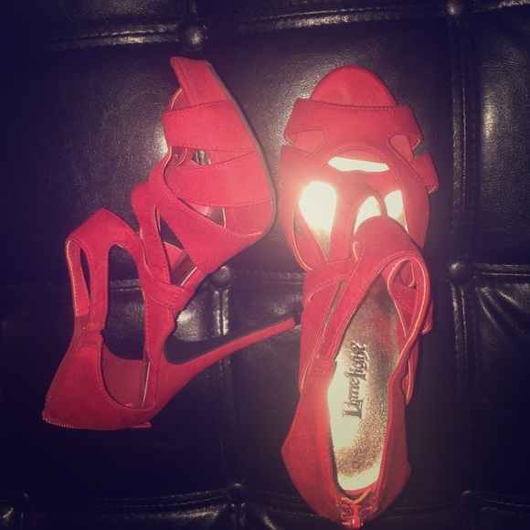 Red Strapped Heels