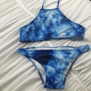 Cute halter bathing suit set.