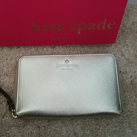 Kate Spade (Brand New) Gold Wristlet