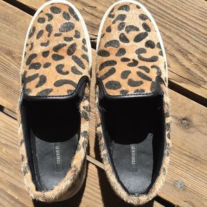 Forever 21 leopard print slip on sneakers