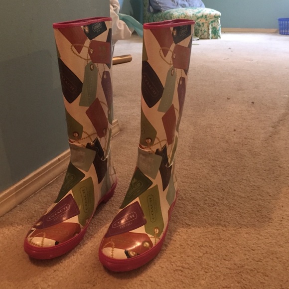 Authentic coach rain boots - Picture 1 of 3