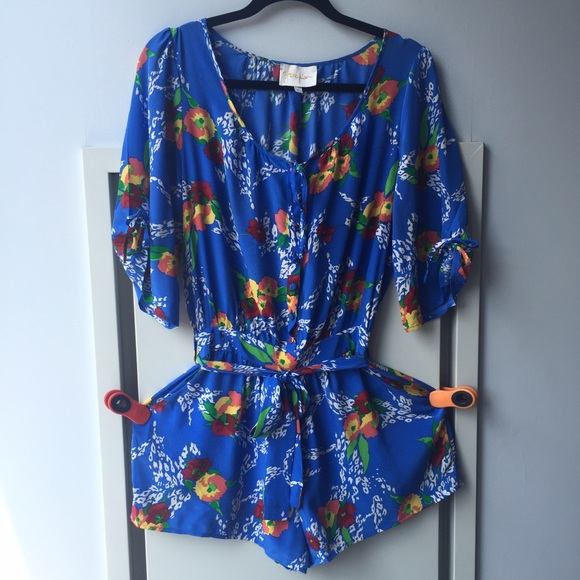 **SOLD** Yumi Kim Silk Floral Romper
