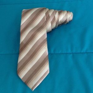 Striped Tan Tie