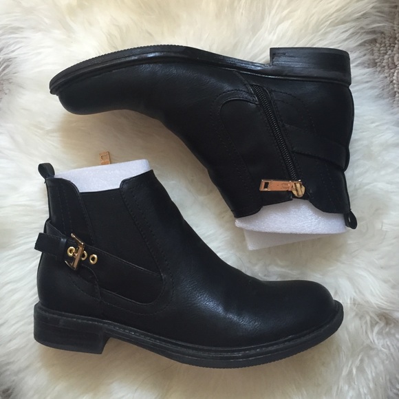 Tommy Hilfiger Black Chelsea Ankle Boots