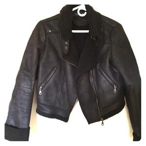 Forever 21 Shearling Moto Jacket