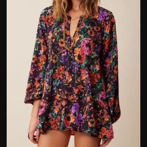 Show Me Your Mumu Jamie Flower Pop Tunic