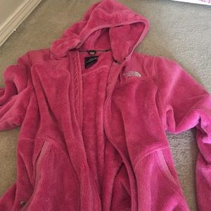 Pink north face fury jacket