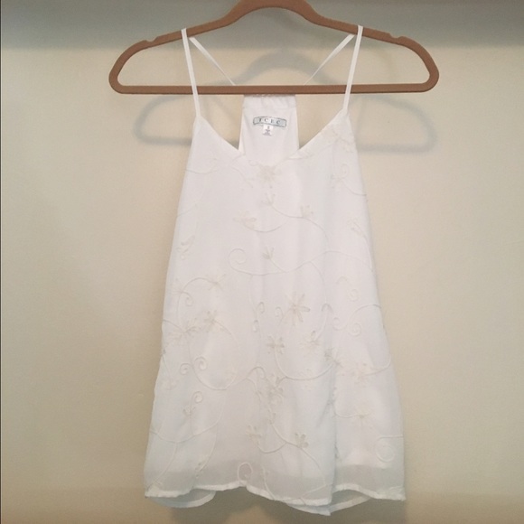 Modcloth TCEC "For All We Glow Top" White Tank