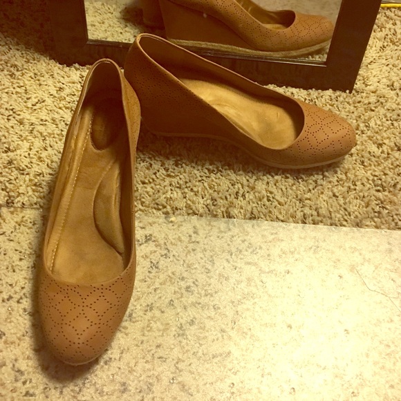Tan pumps