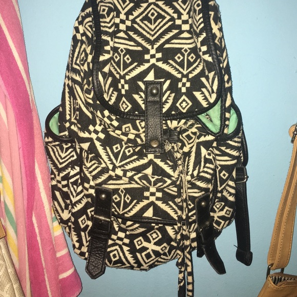 Black and white cute backpack