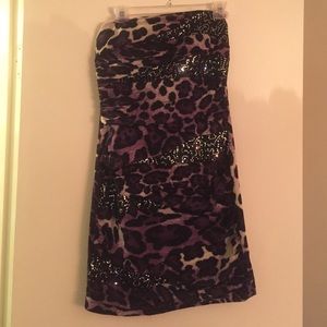 Leopard sequin dress