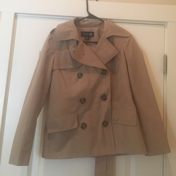 F21 Short Trench Coat Jacket