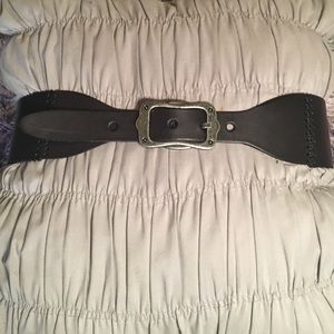 Black thick belt