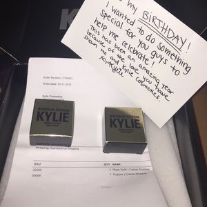 Authentic Kylie créme shadows birthday edition