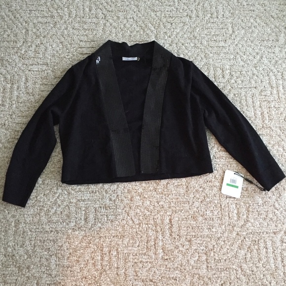 Calvin Klein dressy sequin detailed shrug