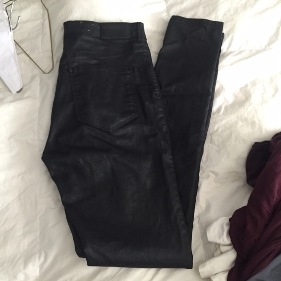 H&M faux leather looking pants