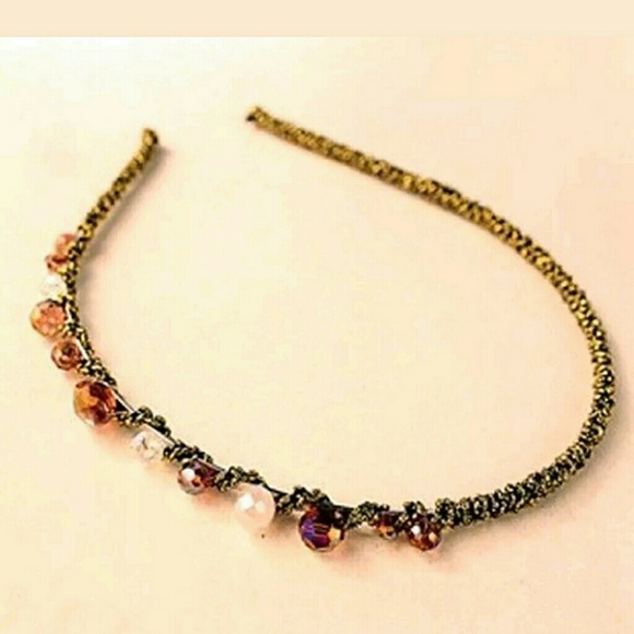 Chic Gold Wrapped Accent Headband