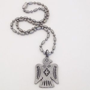 Silver Thunderbird Necklace
